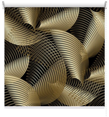 Houseart Abstract gold formation, Line Art, Ρολοκουρτίνες, 100 x 100 εκ.
